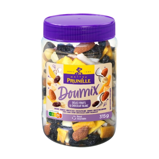 Mélange Fruits Secs Doumix Délice Fruits & Chocolat Blanc MAITRE PRUNILLE