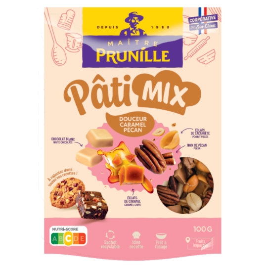 Fruit Sec Mélange d'Arachides Pâti Mix Douceur Caramel Pécan MAITRE PRUNILLE