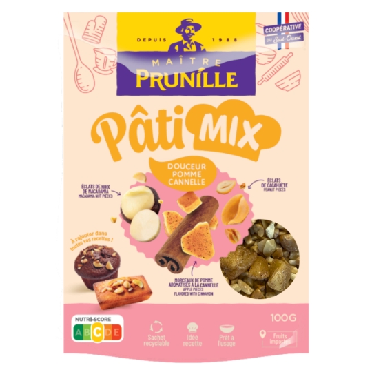 Mélange d'Arachides Pâti Mix Douceur Pomme Canellle MAITRE PRUNILLE