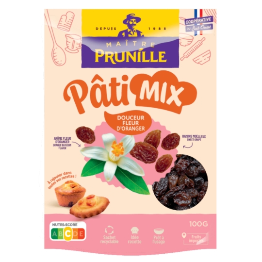 Raisins Sec Pâti Mix Douceur Fleur d'Oranger MAITRE PRUNILLE