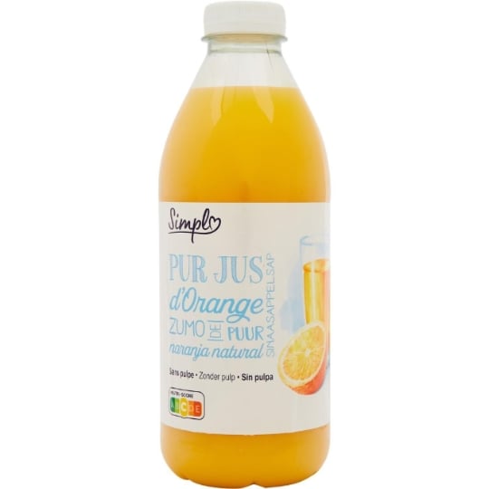 Jus D'Orange Pur Jus Sans Pulpe SIMPL