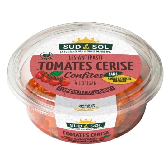 Antipasti Tomates Cerises Confites à l'Origan SUD & SOL