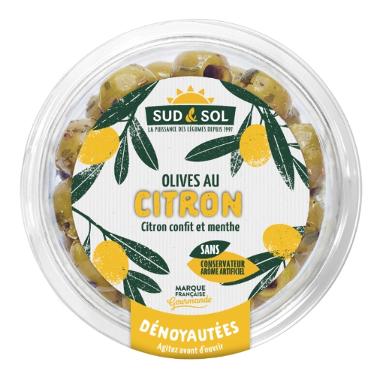 Olives Dénoyautées au Citron Confit et Menthe SUD & SOL