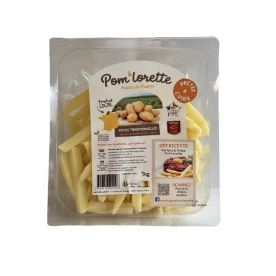 Frites Fraîches crues POM'LORETTE POM'LORETTE