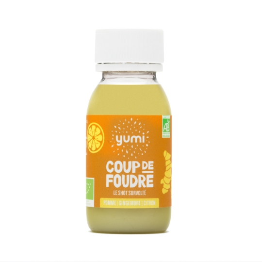Shot de Pomme Gingembre Citron Bio - Coup de Foudre YUMI