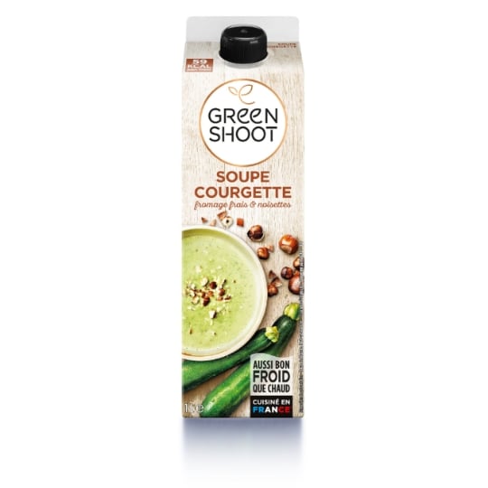 Soupe courgette parmesan noisettes GREENSHOOT