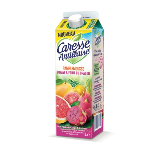 Nectar Pamplemousse, Goyave et Fruit du Dragon CARESSE ANTILLAISE