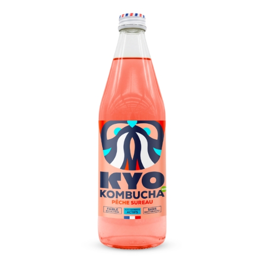 Kombucha Pêche Baie de Sureau Bio KYO