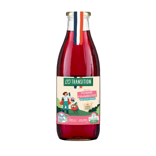 Jus de Fruits Pur Jus Pomme Framboise Bio Durable TRANSITION