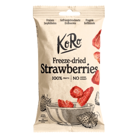 Fraise Morceaux de fraise Lyophilisée KORO
