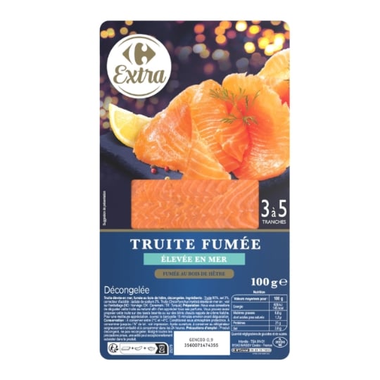 Truite Fumée de Mer CARREFOUR EXTRA