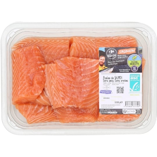 Poêlée de Saumon Sans Peau Sans Arêtes ASC CARREFOUR LE MARCHE