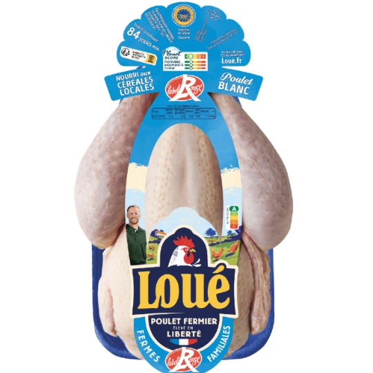 Poulet Entier Blanc Fermier Label Rouge LOUE