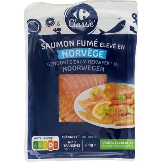 Saumon Fumé de Norvège CARREFOUR CLASSIC'