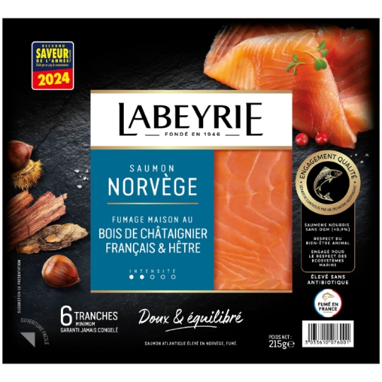 Saumon Fumé de Norvège Equilibré LABEYRIE