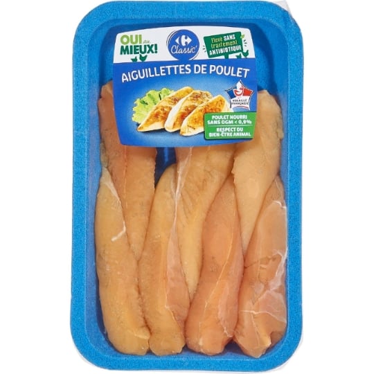 Aiguillettes de Poulet Jaune CARREFOUR CLASSIC'