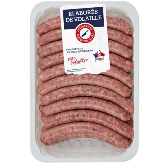 Saucisses de Volaille aux Herbes VOTRE VOLAILLER