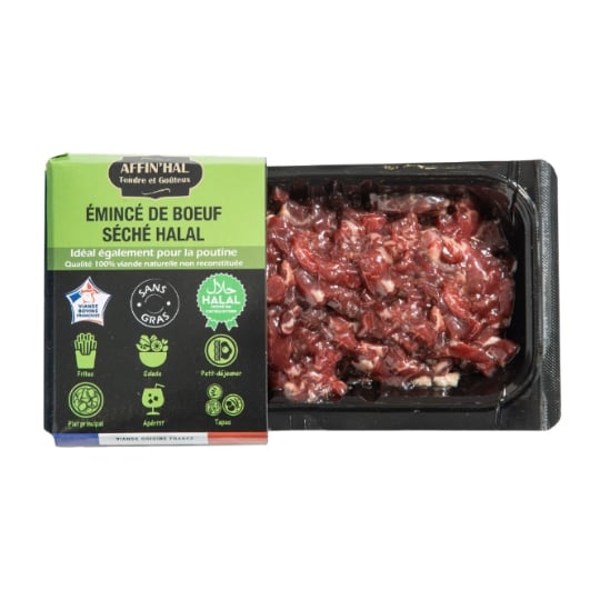 Viande Bovine : Emincés de Bœuf Halal AFFIN'HAL