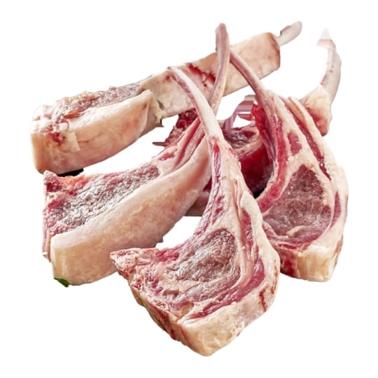 Viande d'agneau : carré d'agneau découpé sous vide