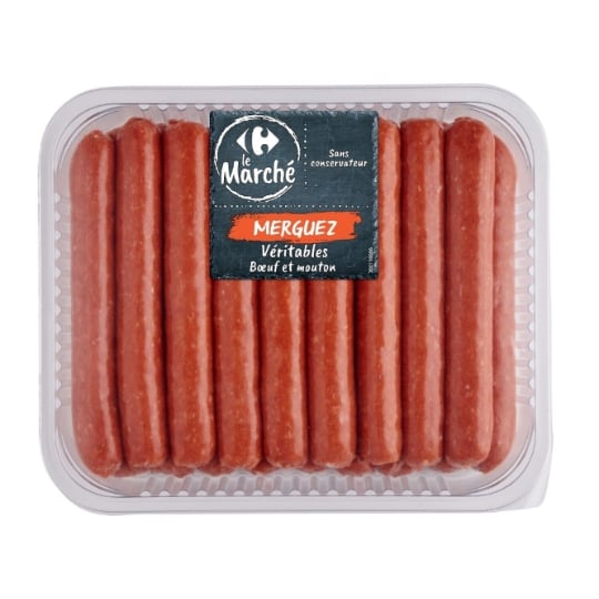 Merguez Bœuf et Mouton CARREFOUR