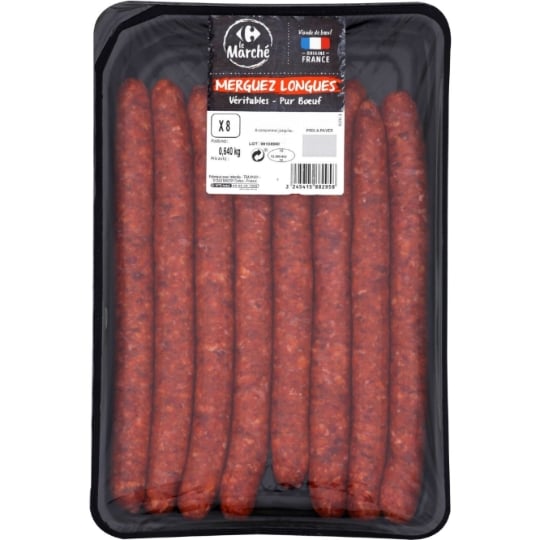 Merguez Longues CARREFOUR LE MARCHE