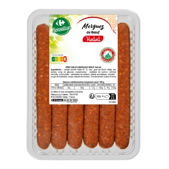 Merguez Halal CARREFOUR SENSATION