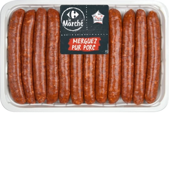 Merguez Pur Porc CARREFOUR