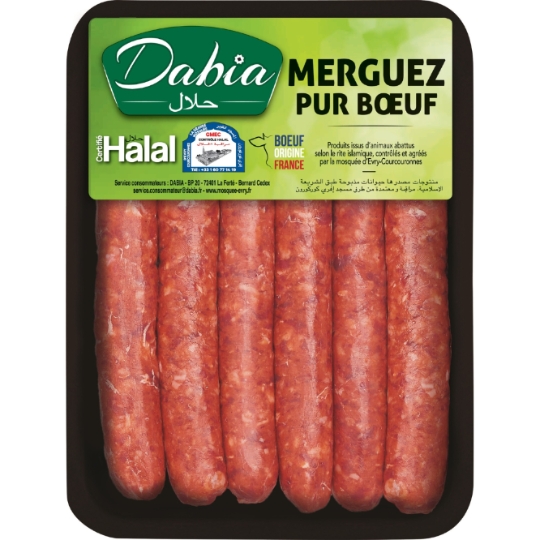 Merguez Pur Bœuf Halal DABIA