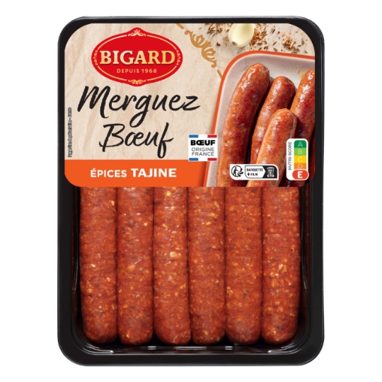 Merguez Boeuf Epices Tajine BIGARD