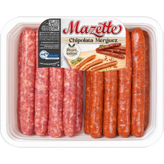 Assortiment de Saucisses : Chipolatas et Merguez MAZETTE