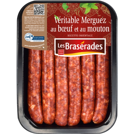 Merguez au Boeuf et au Mouton LES BRASERADES