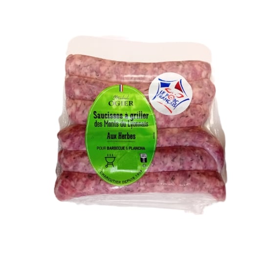 Saucisses à Griller des Monts du Lyonnais aux Herbes SALAISON OGIER