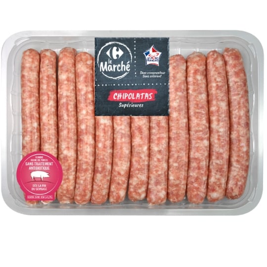 Chipolatas Supérieures CARREFOUR LE MARCHE