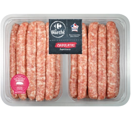 Chipolatas Supérieures CARREFOUR