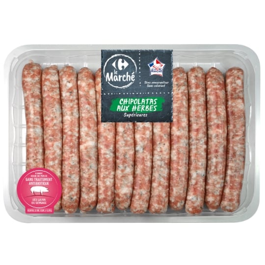 Chipolatas aux Herbes CARREFOUR
