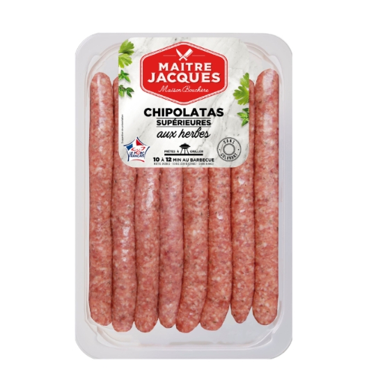 Chipolatas de Porc Supérieures aux Herbes