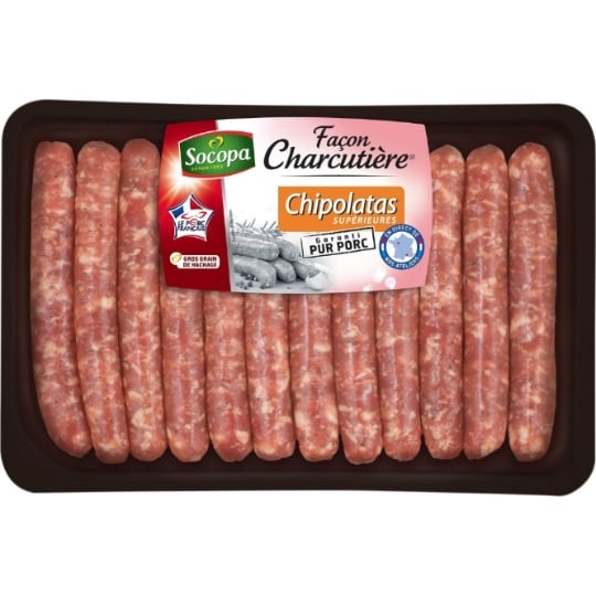 Chipolatas Pur Porc Façon Charcutière SOCOPA