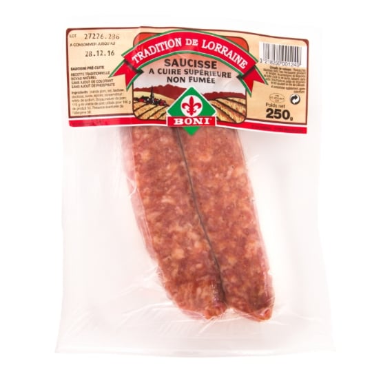 Saucisses Supérieure Non Fumée à Cuire BONI
