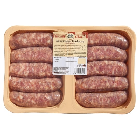 Saucisses de Toulouse Traditionnelles REFLETS DE FRANCE