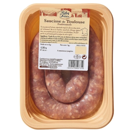 Saucisses de Toulouse Traditionnelles REFLETS DE FRANCE