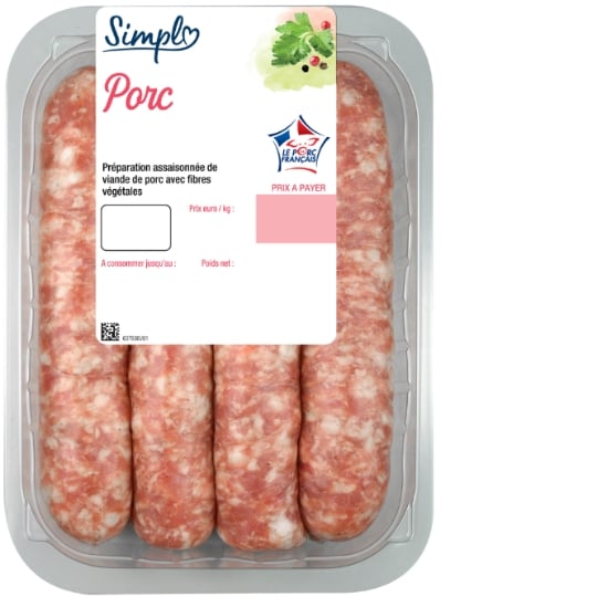 Saucisses au Porc Petit Prix SIMPL