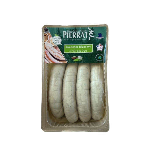 Saucisses Blanches à l'Aïl des Ours CHARCUTERIE PIERRAT