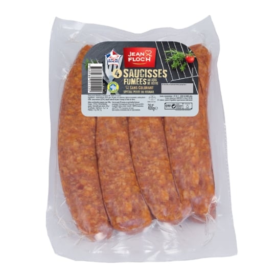 Saucisses Fumées au Bois de Hêtre JEAN FLOC'H