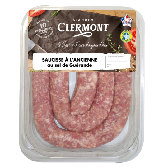 Saucisses à L'ancienne Brasse au Sel de Guérande CLERMONT