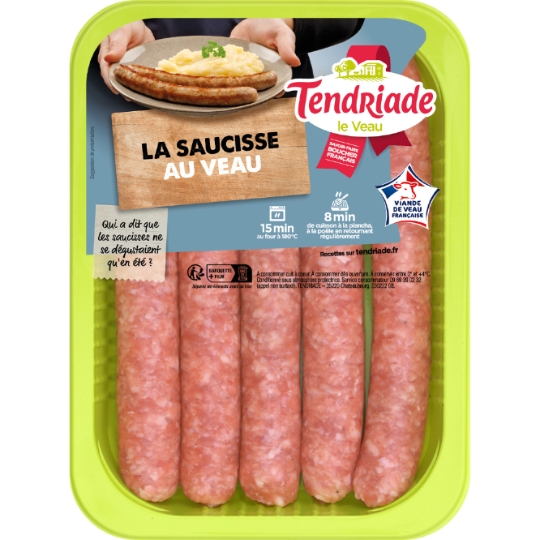 Saucisses de Veau Nature TENDRIADE