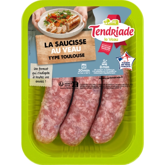 Saucisses de Veau Type Toulouse TENDRIADE