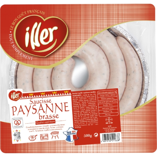 Saucisse  Paysanne Brasse