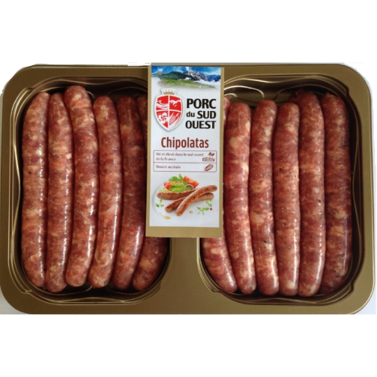 Chipolatas Porc du Sud-Ouest Nourri au Maïs PORC DU SUD OUEST