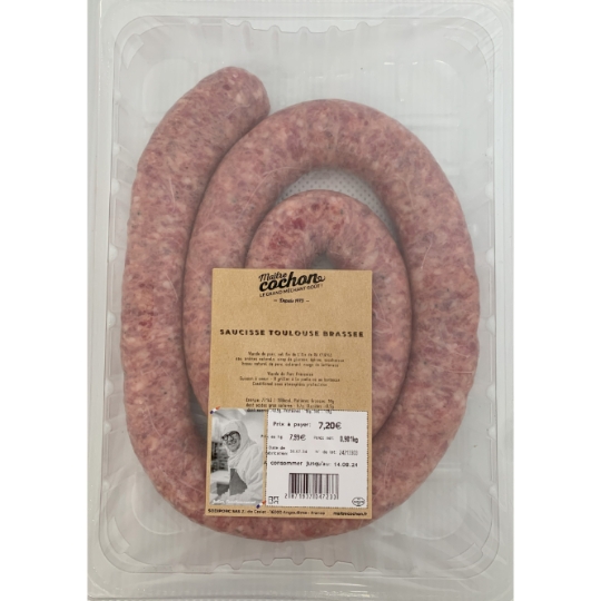 Saucisse Toulouse Brassée MAITRE COCHON