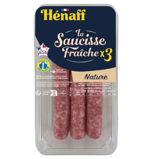 Saucisses Fraîche de Porc Nature HENAFF